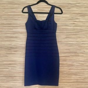 Navy Satin party dress